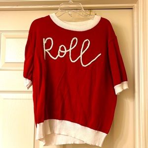Queen of Sparkles- “ROLL” sweater shirt
